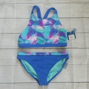 Reversible Girls Two Piece Swim Suit